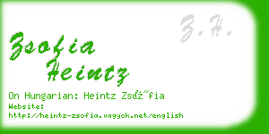 zsofia heintz business card